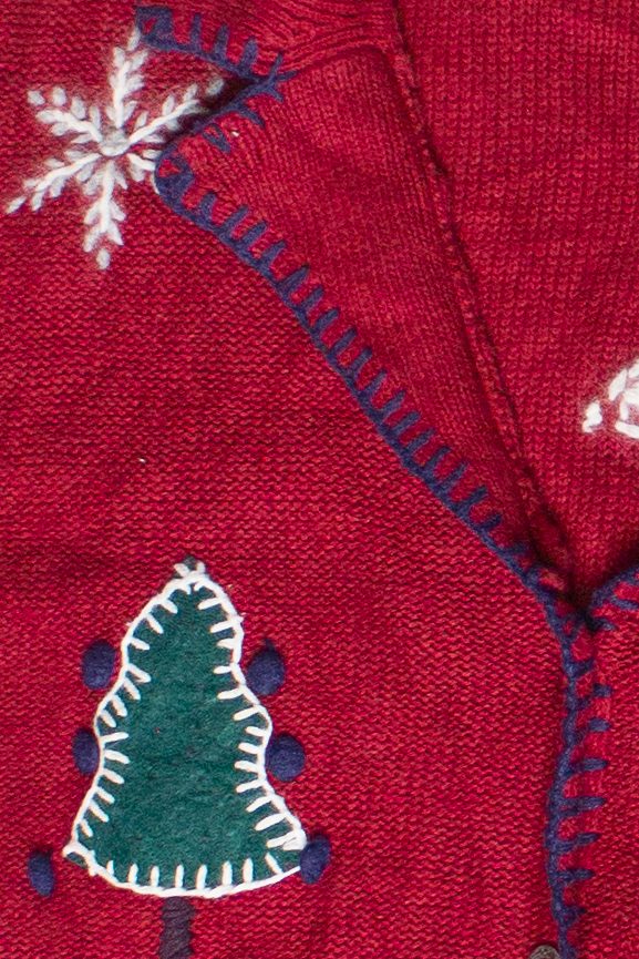 Vintage North Crest Snowman Embroidered Ugly Christmas Vest (2000s)