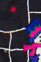 Vintage Embroidered Snowmen Ugly Christmas Vest (2000s)