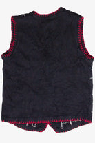 Vintage Embroidered Snowmen Ugly Christmas Vest (2000s)