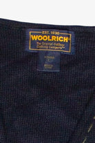 Vintage Hand Stitched Snowman Woolrich Zip Up Ugly Christmas Vest (2000s)
