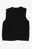 Vintage Black Capacity Cardinals And Poinsettias Ugly Christmas Vest (1990s)