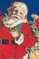 Vintage Waving Santa Giant Iron On Patch Puff Paint Detail Ugly Christmas Sweatshirt (1990s)