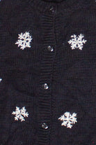Vintage Sequin Snowflakes Ugly Christmas Vest (2000s)