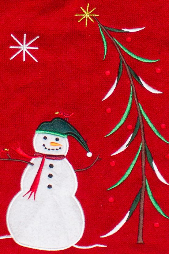 Vintage Snowmen & Birds Ugly Christmas Vest 