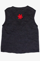 Vintage Beaded Snowflake Appliques Ugly Christmas Vest