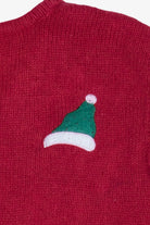 Vintage Bobbie Brooks Skiing Snowmen Ugly Christmas Vest (1990s)