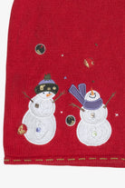 Vintage Christopher & Banks Snowmen Ugly Christmas Vest (1990s)