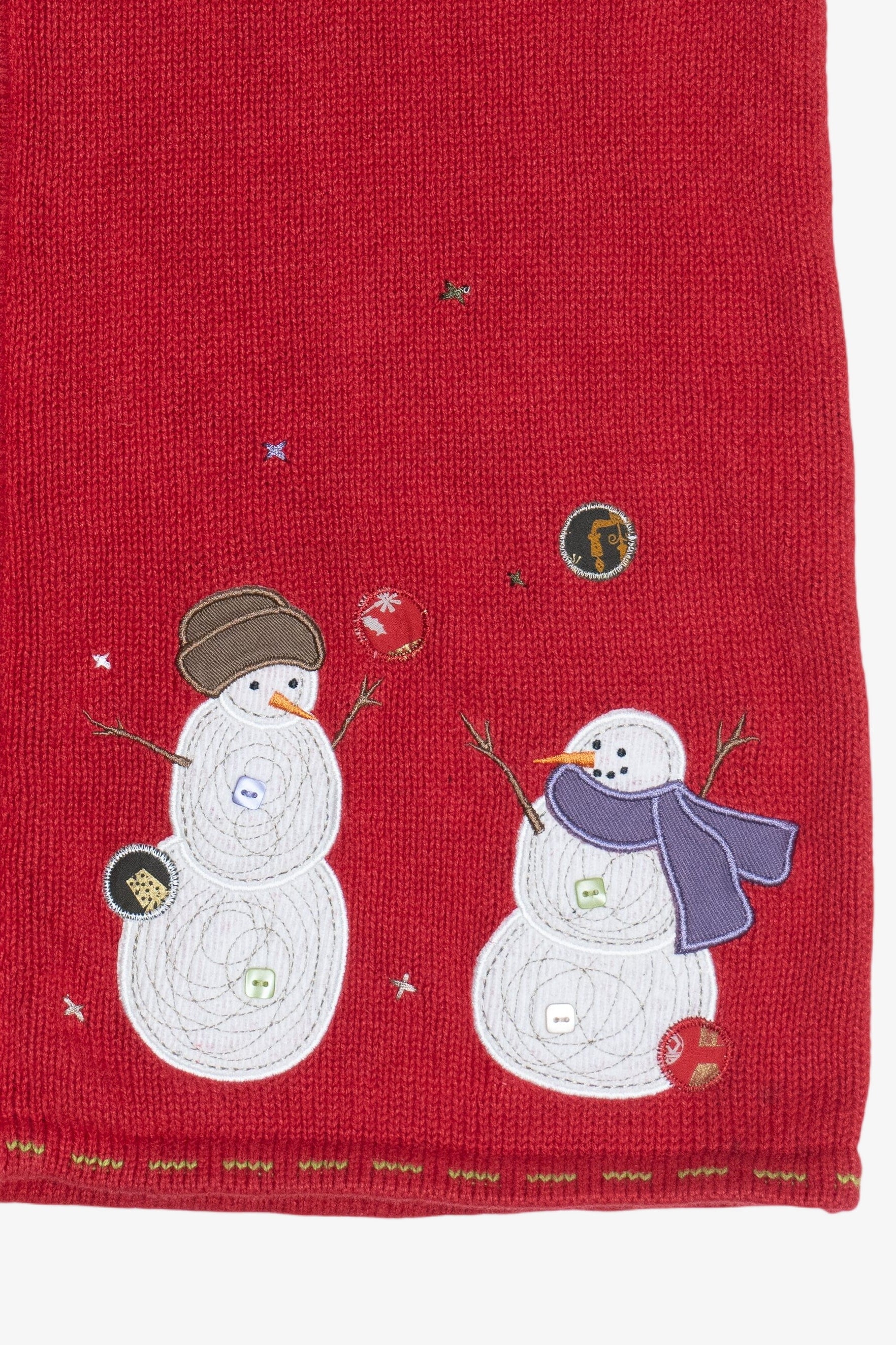 Vintage Christopher & Banks Snowmen Ugly Christmas Vest (1990s)