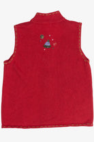 Vintage Christopher & Banks Snowmen Ugly Christmas Vest (1990s)