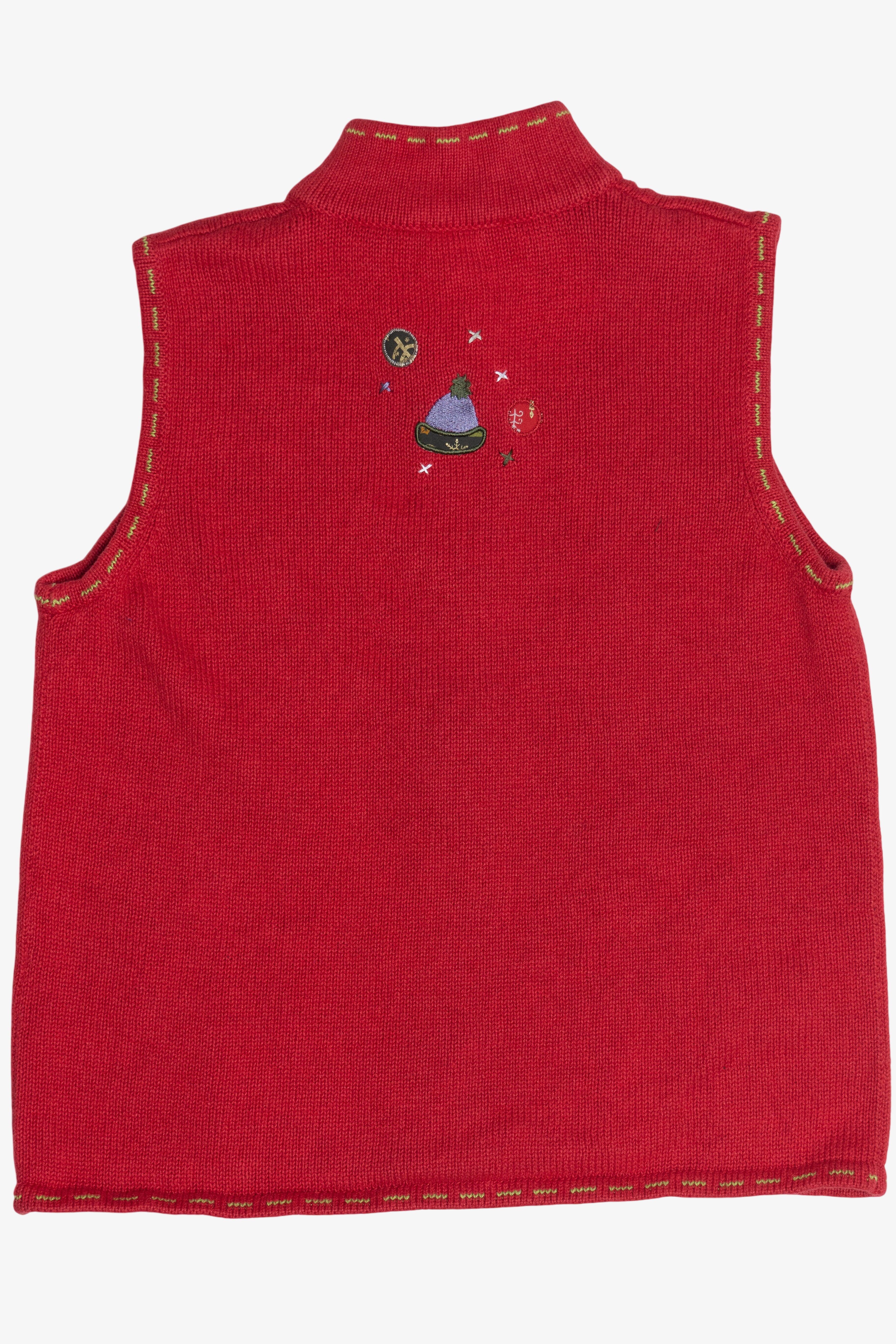 Vintage Christopher & Banks Snowmen Ugly Christmas Vest (1990s)