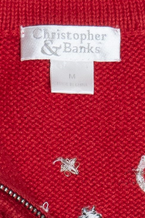 Vintage Christopher & Banks Snowmen Ugly Christmas Vest (1990s)