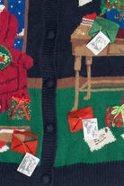 Vintage Susan Bristol Letters To Santa Ugly Christmas Cardigan (1990s)