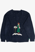 Vintage Susan Bristol Letters To Santa Ugly Christmas Cardigan (1990s)