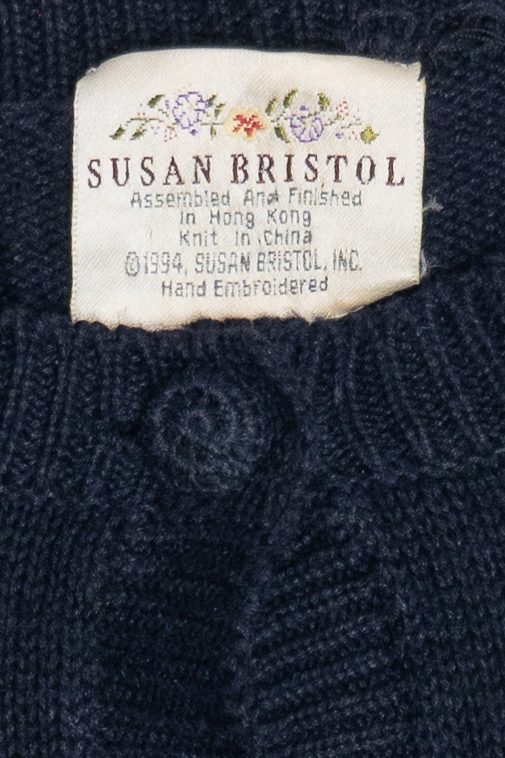 Vintage Susan Bristol Letters To Santa Ugly Christmas Cardigan (1990s)