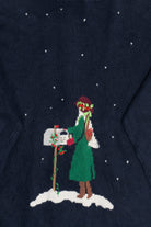 Vintage Susan Bristol Letters To Santa Ugly Christmas Cardigan (1990s)