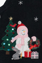 Vintage Bechamel Snowmen Family Ugly Christmas Vest (1990s)
