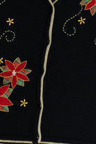 Vintage Holiday Flowers Ugly Christmas Vest (2000s)