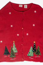 Christmas Trees Ugly Vintage Cardigan (2000s)