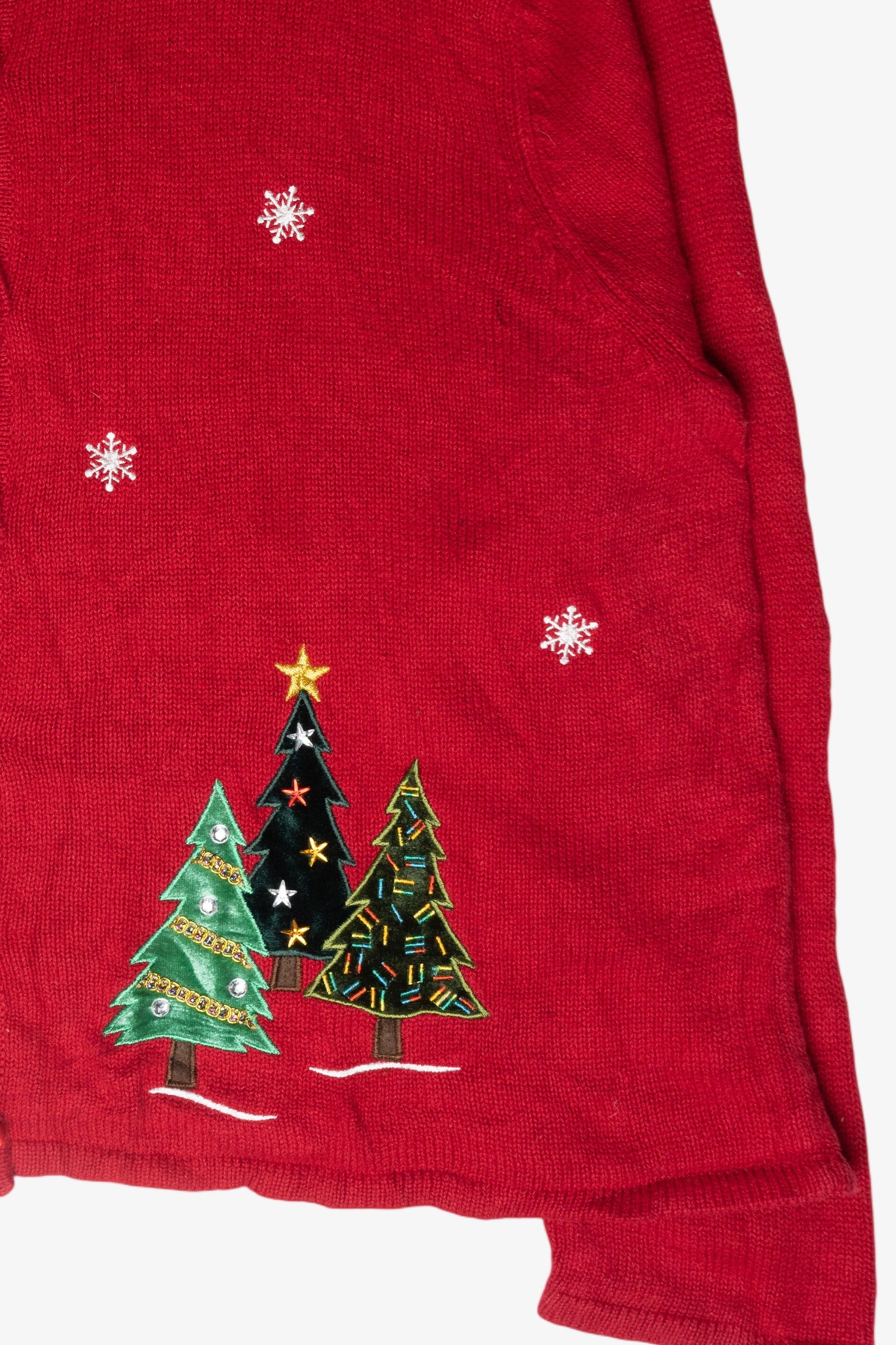 Christmas Trees Ugly Vintage Cardigan (2000s)