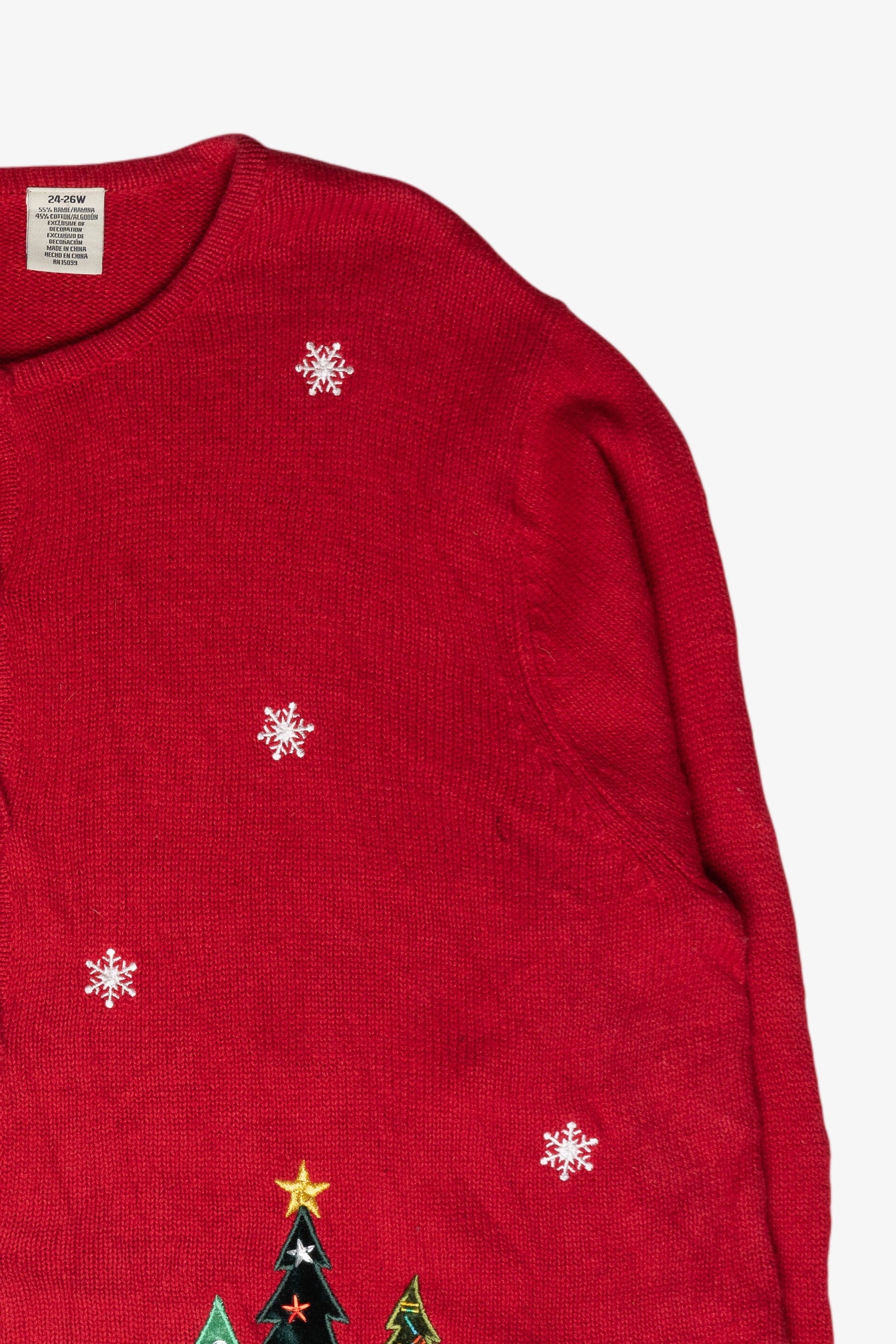 Christmas Trees Ugly Vintage Cardigan (2000s)