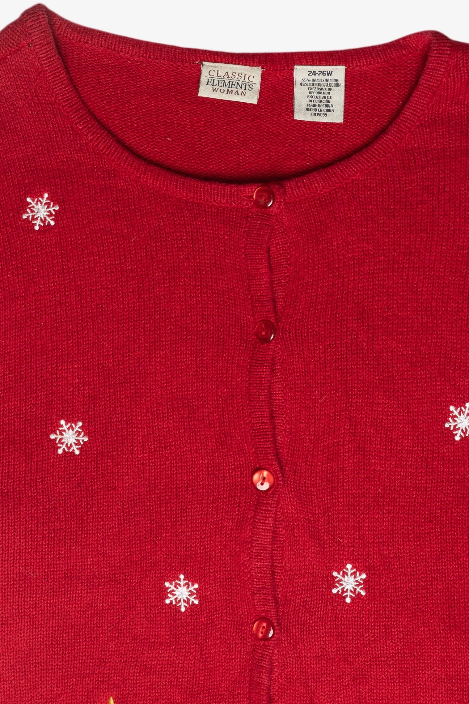 Christmas Trees Ugly Vintage Cardigan (2000s)