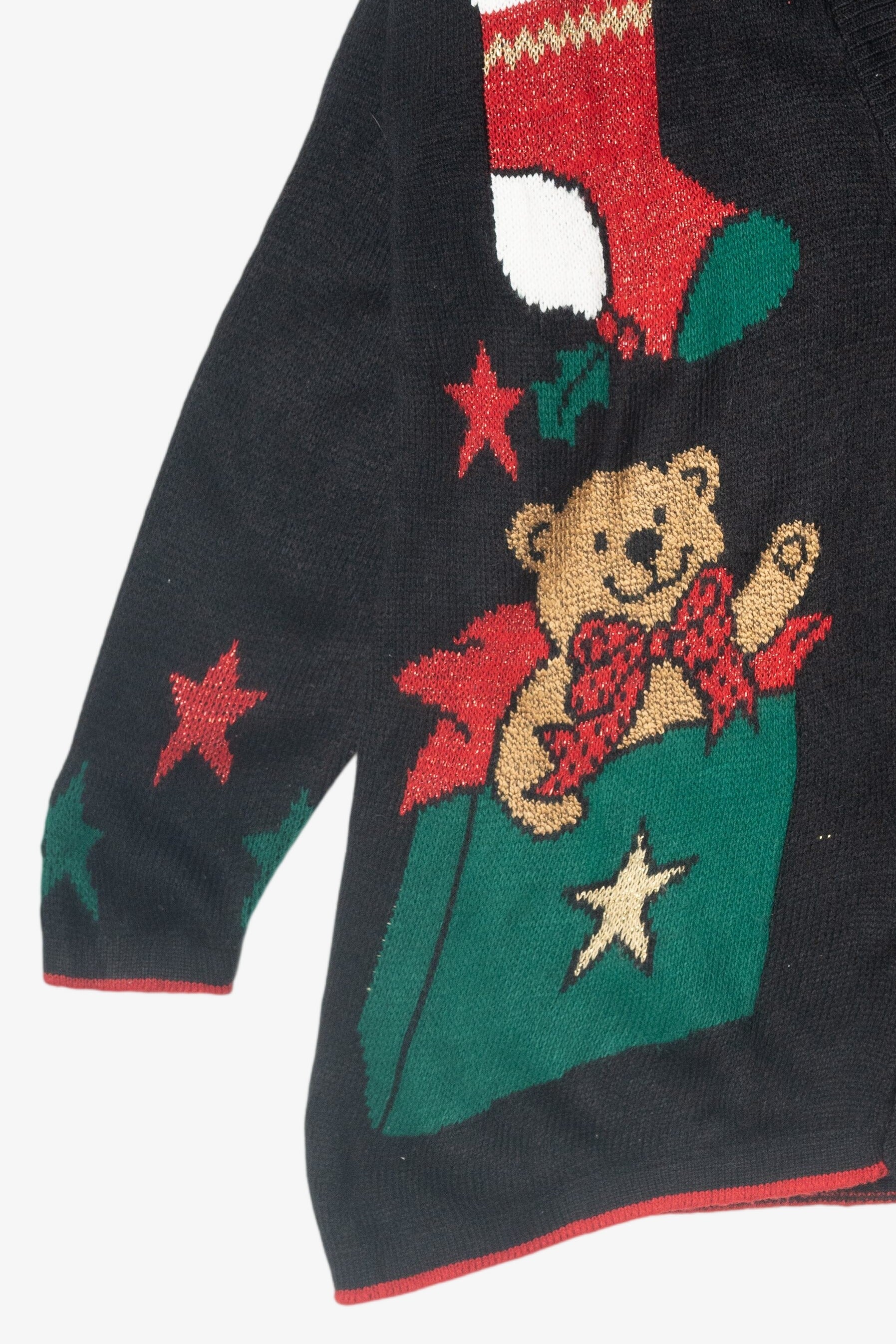 Vintage Bears Button Ugly Christmas Cardigan (1980s)