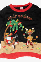 Feliz Navidad Ugly Vintage Christmas Pullover (2010s)