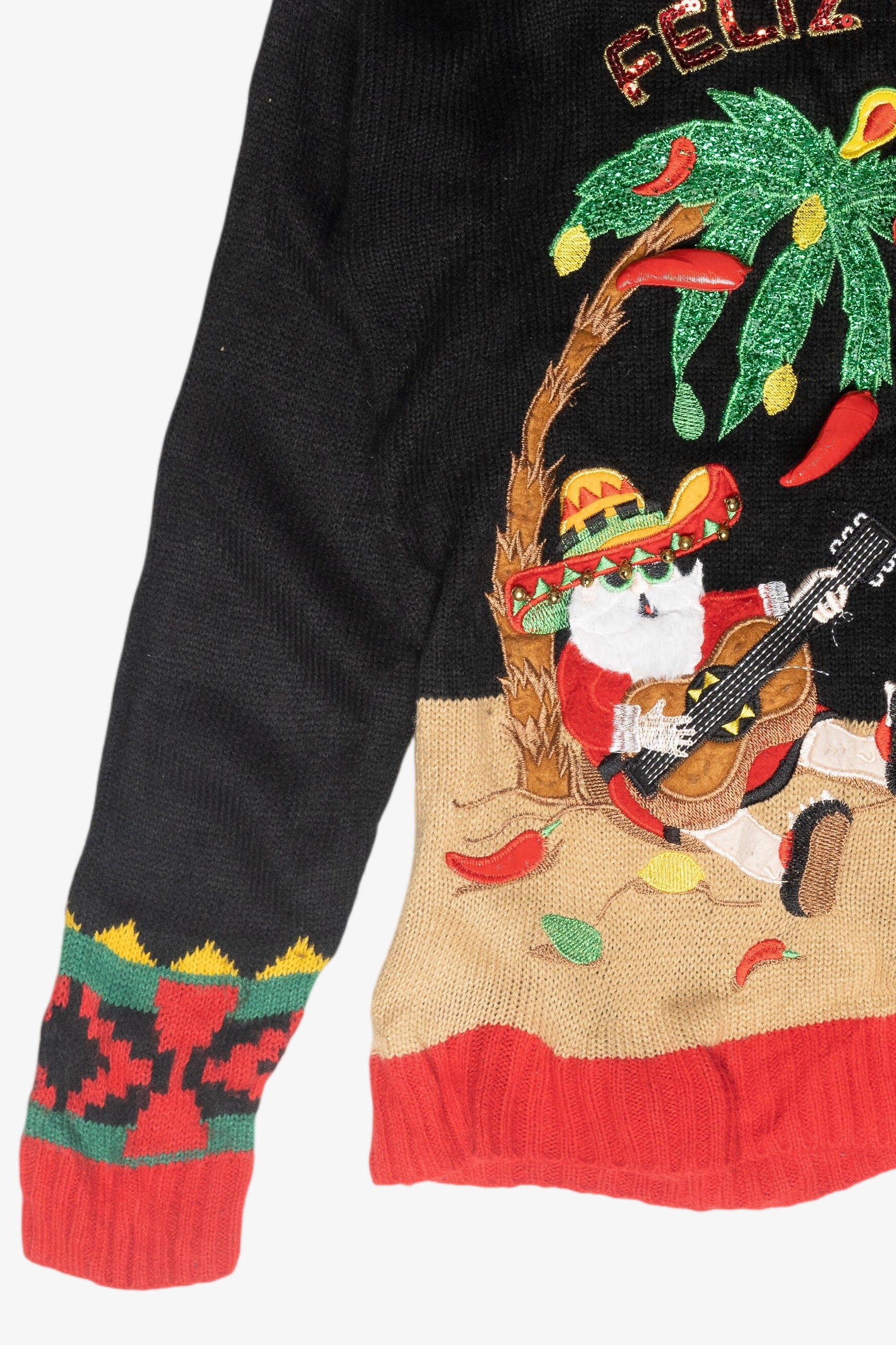 Feliz Navidad Ugly Vintage Christmas Pullover (2010s)