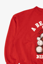Vintage Red Teddy Bear Santa "A Bear Hug From Missouri" Ugly Christmas Sweatshirt (1990s)