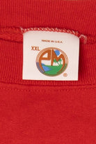 Vintage Red Teddy Bear Santa "A Bear Hug From Missouri" Ugly Christmas Sweatshirt (1990s)