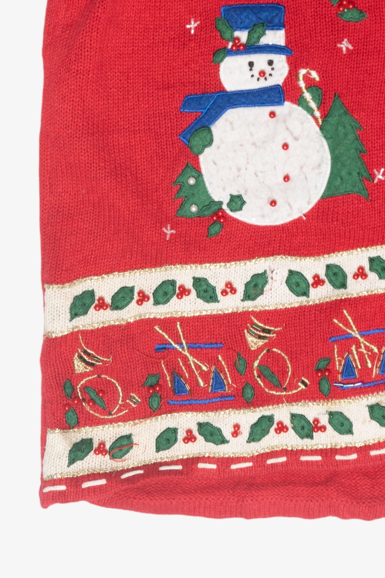 Snowmen Vintage Ugly Christmas Vest (1990s)