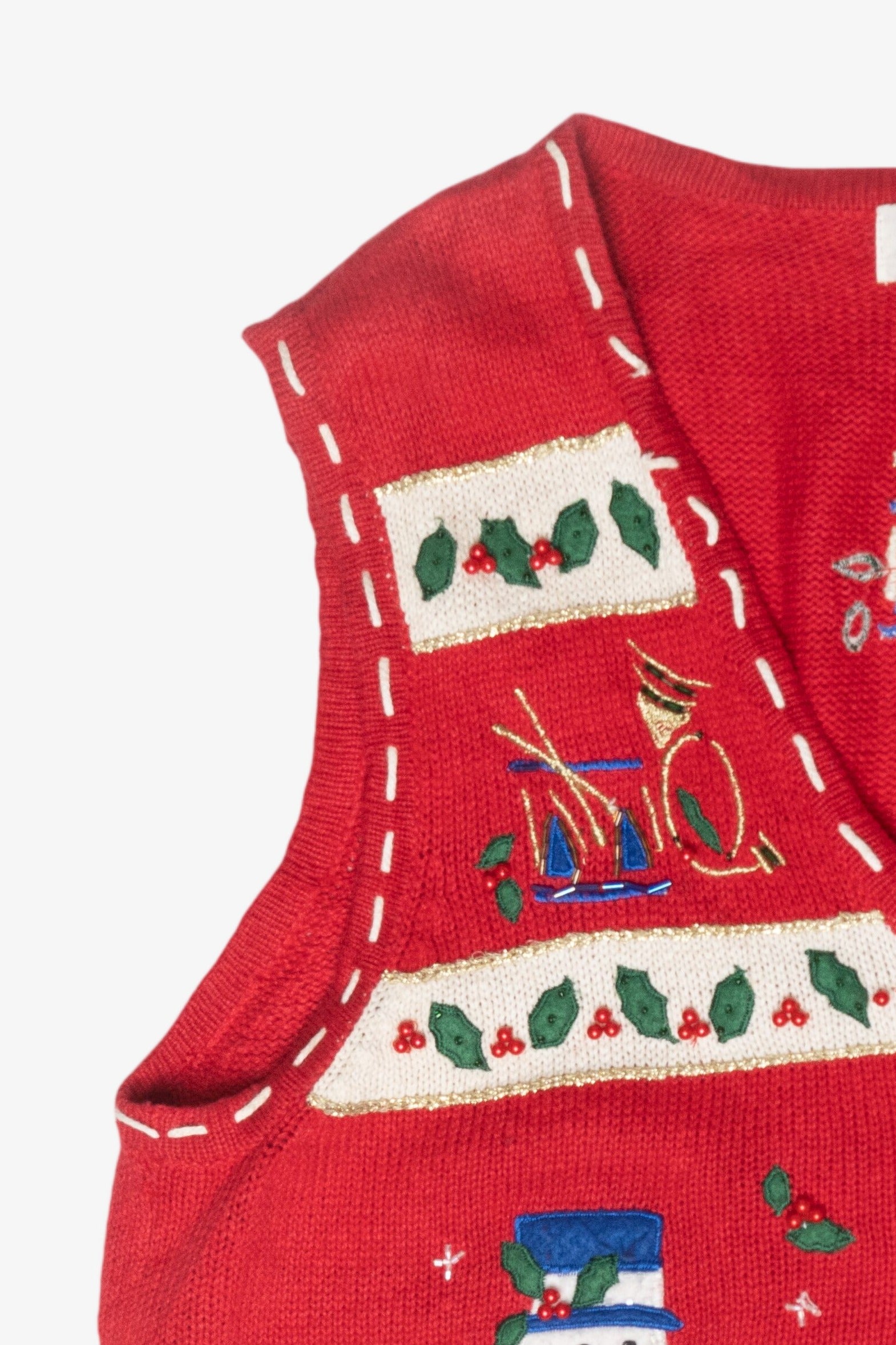 Snowmen Vintage Ugly Christmas Vest (1990s)