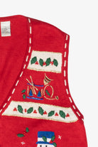 Snowmen Vintage Ugly Christmas Vest (1990s)