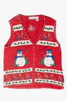 Snowmen Vintage Ugly Christmas Vest (1990s)