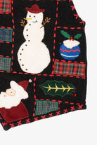 Vintage Black Segue Ugly Christmas Vest (1990s)
