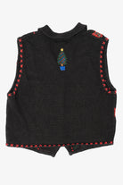 Vintage Black Segue Ugly Christmas Vest (1990s)
