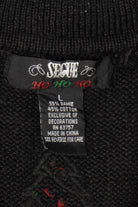 Vintage Black Segue Ugly Christmas Vest (1990s)