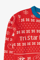 Red Tri Star Energy Ugly Christmas Pullover (2010s)