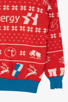 Red Tri Star Energy Ugly Christmas Pullover (2010s)