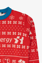 Red Tri Star Energy Ugly Christmas Pullover (2010s)