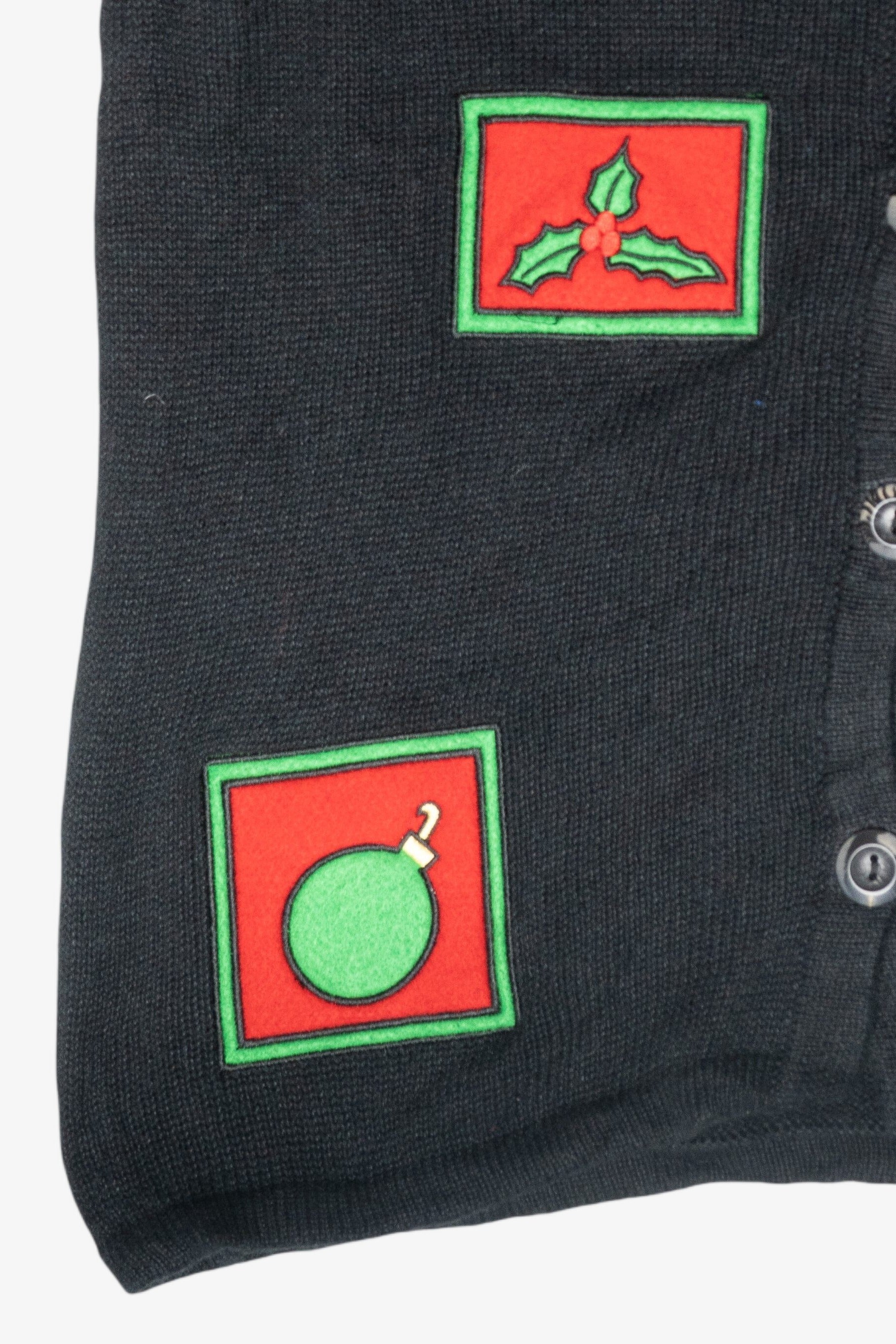 Candy Canes Vintage Ugly Christmas Sweater Vest (1990s)