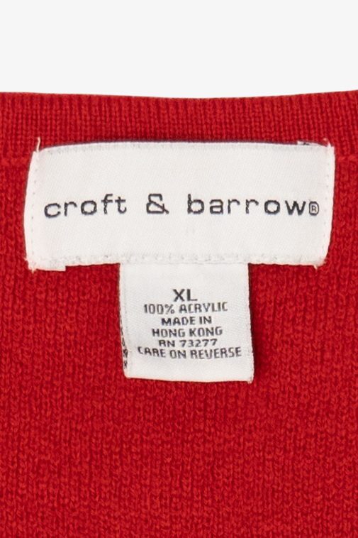 Vintage Red Croft & Barrow Ugly Christmas Vest (2000s)