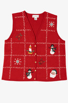 Vintage Red Croft & Barrow Ugly Christmas Vest (2000s)