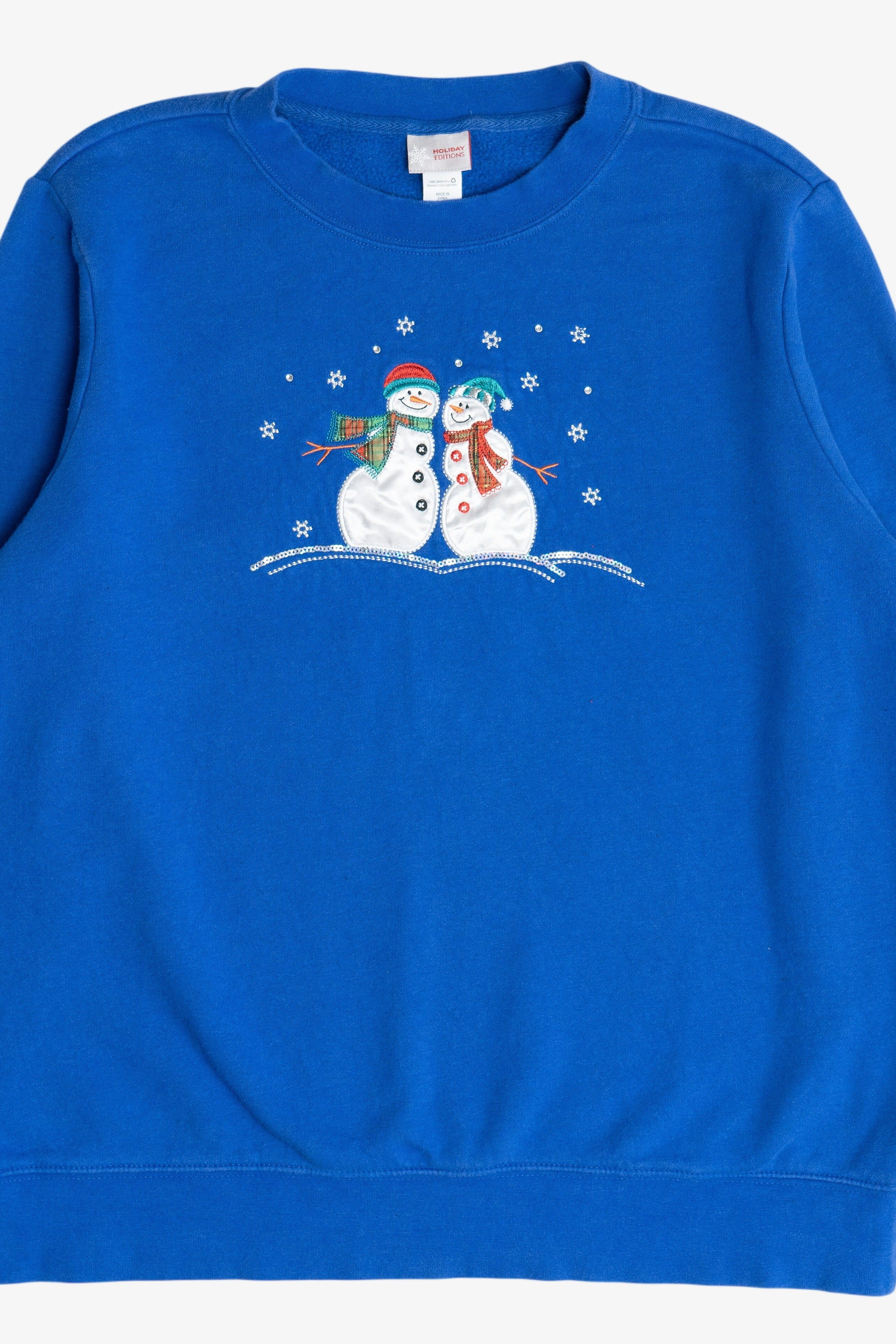Vintage Snowmen Holiday Editions Ugly Christmas Sweatshirt (2000s)