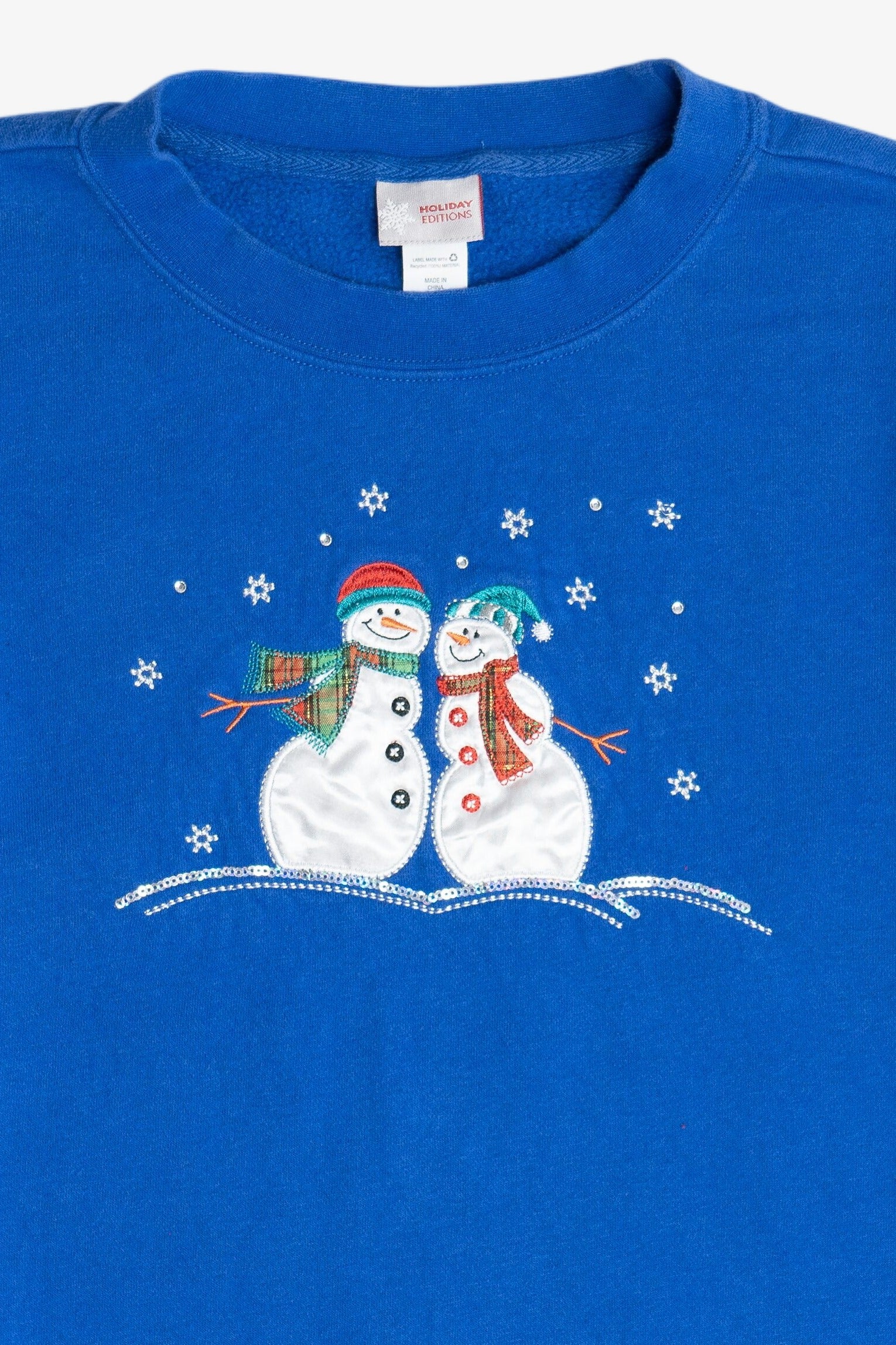 Vintage Snowmen Holiday Editions Ugly Christmas Sweatshirt (2000s)