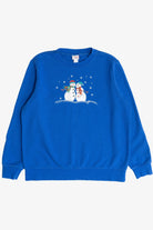 Vintage Snowmen Holiday Editions Ugly Christmas Sweatshirt (2000s)