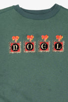 Vintage Green Honors "Noel" Ugly Christmas Sweatshirt (1990s)