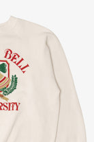 Vintage "Jingle Bell University" Ugly Christmas Raglan Sweatshirt (1980s)
