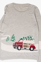 Vintage Car Tree Ugly Christmas Sweater (2010s)