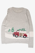 Vintage Car Tree Ugly Christmas Sweater (2010s)